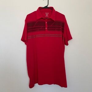 Mountain Hardwear Red Performance Polo Shirt Men’s Medium – Stretch Activewear